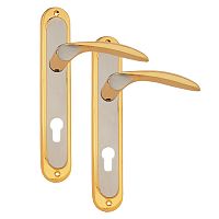 Ручки на планке OZCANLAR Yunus Yale 72 сатин/золото